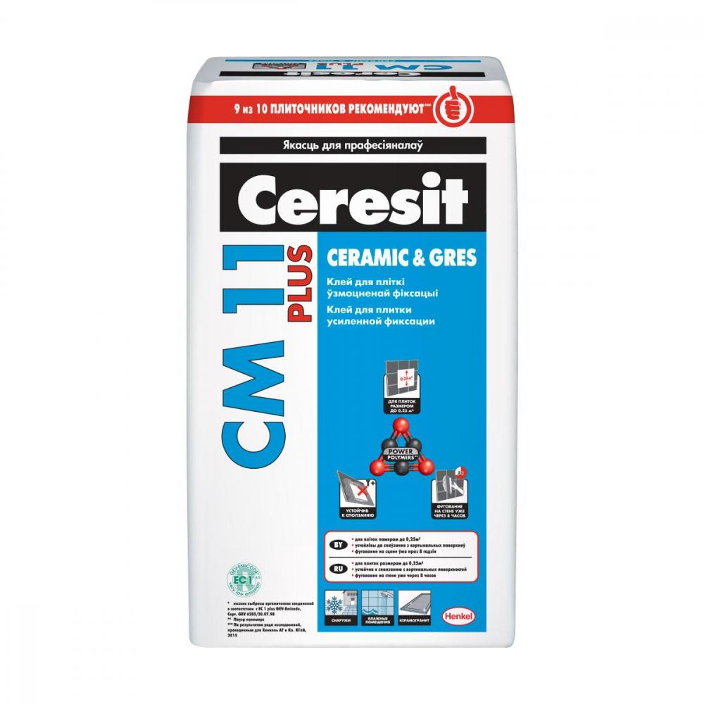 Растворная смесь сухая облицовочная Ceresit CM11 Plus (для керам. плит .